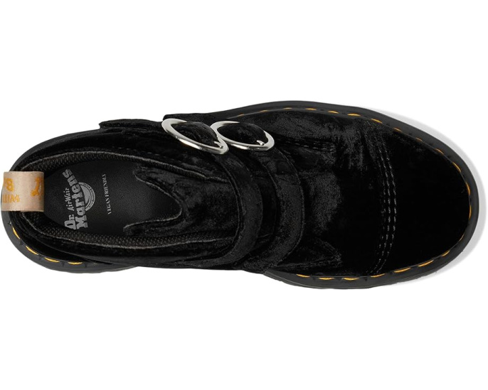 Веганские ботинки Dr. Martens Vegan Devon Velvet Platform на платформе