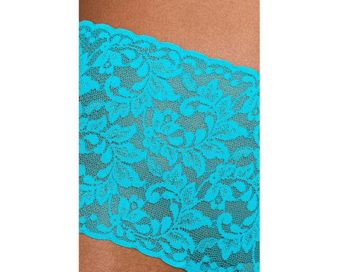 Кружевные стринги Retro Lace Thong с широкой резинкой из хлопка Supima