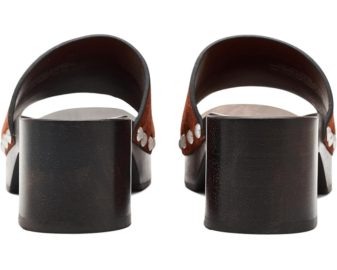 Сабо-сандалии 30mm Sandal Clog от Tory Burch с замшевым верхом