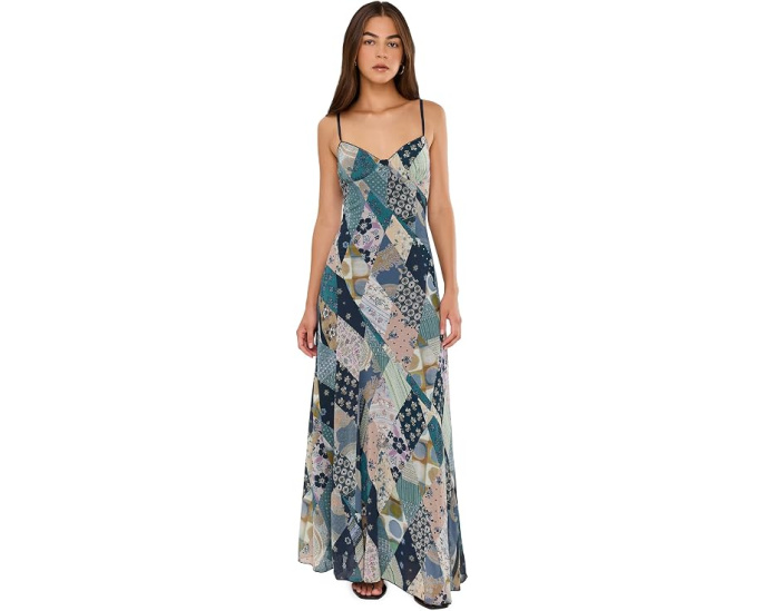 Макси платье Tis The Season Free People с принтом Storm Combo