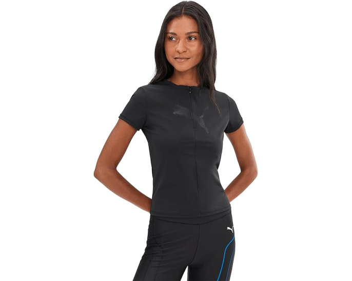 Футболка PUMA Dare To Slim Fit с технологией dryCELL и молнией из переработанного материала