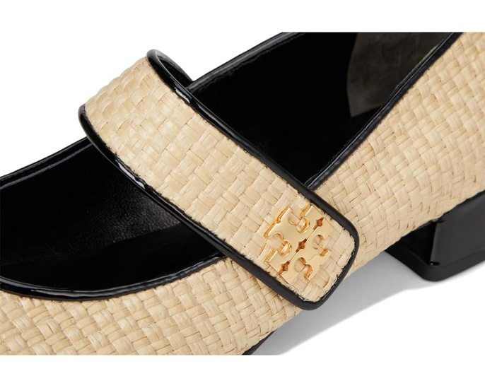 Туфли Tory Burch Cap-Toe Mary Jane Heel Ballet 25mm с контрастным носком