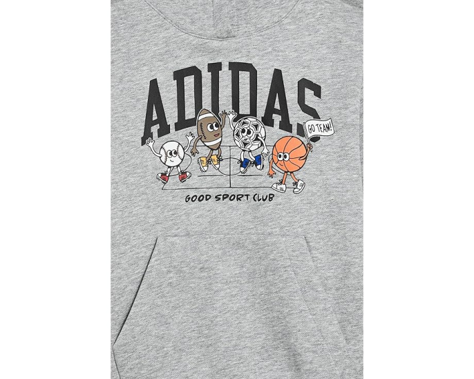 Adidas детский костюм из флиса Graphic Heather с принтом