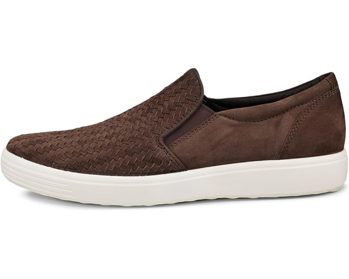 ECCO кеды Soft 7 Woven Slip-On с плетеным верхом