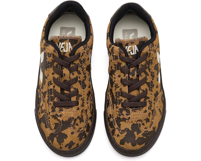 Кроссовки VEJA Small Volley детские с узором из замши