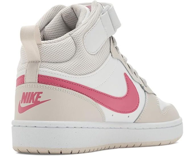 Кроссовки Nike Kids Court Borough Mid 2 для старших детей с кожаным верхом