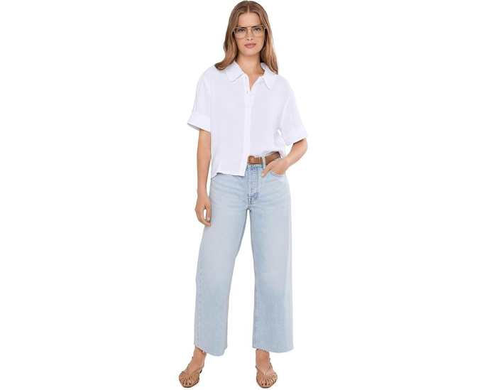 Топ Marisol Linen Button Front от KUT from the Kloth из льна