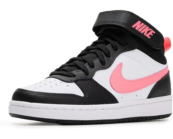Кроссовки Nike Kids Court Borough Mid 2 для старших детей с кожаным верхом
