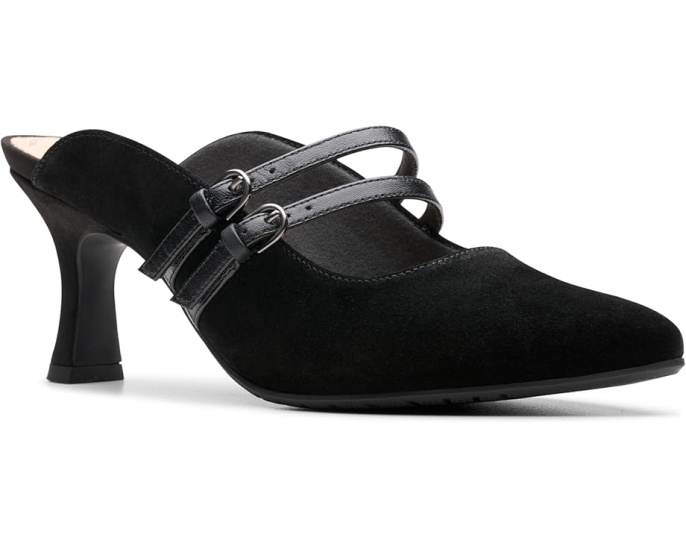 Сандалии Clarks Kataleyna Eve из замши на котячьем каблуке
