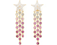 Серьги Kate Spade New York Cosmos Star Fringe с кубическим цирконием