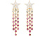 Серьги Kate Spade New York Cosmos Star Fringe с кубическим цирконием