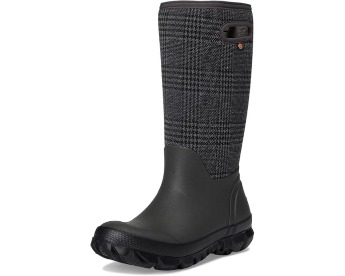 Зимние сапоги Bogs Whiteout Plaid с флисовой подкладкой и подошвой GlacialGrip