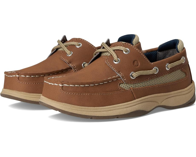 Детские лодочные туфли Sperry Kids Lanyard с вентилируемыми вставками