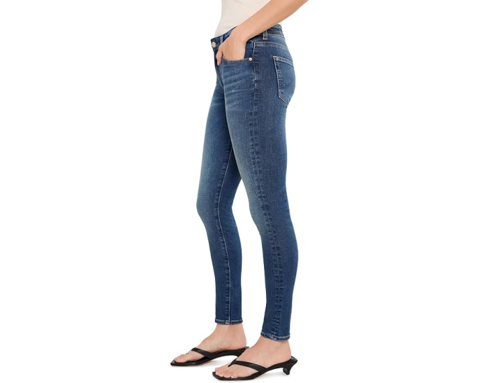 Джинсы скинни Farrah AG Jeans с высокой посадкой
