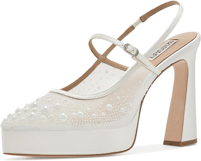 Badgley Mischka Rhylee туфли на платформе с бантом