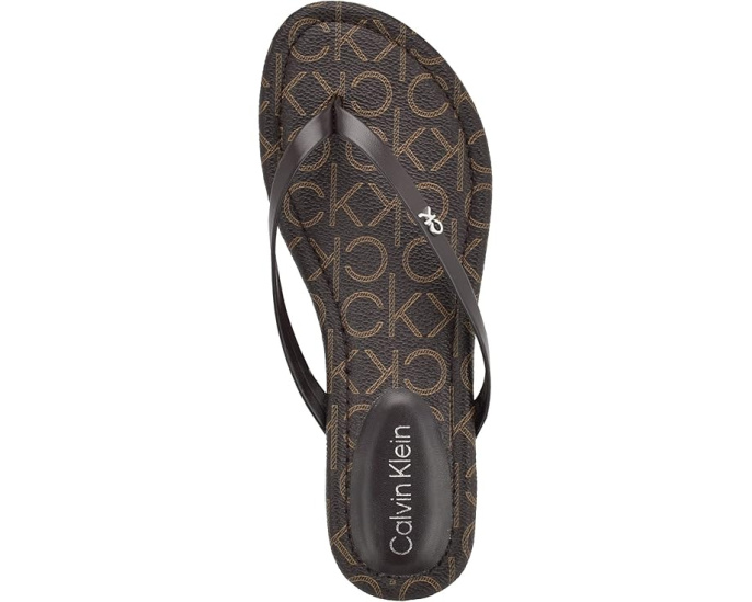 Балетки Calvin Klein Cruzy с открытым мысом и логотипом