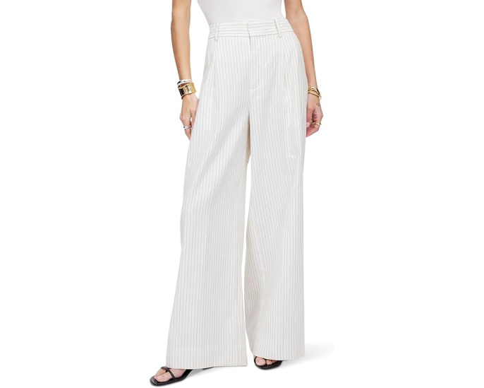 Madewell Superwide Harlow Pinstripe - Cotton Polyester с высоким поясом