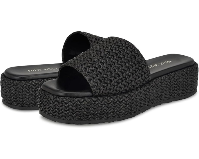 Сандалии Nine West Keziah на платформе с плетеными деталями