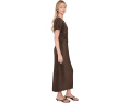 Платье Vince Directional Pleated Twist миди с драпировкой