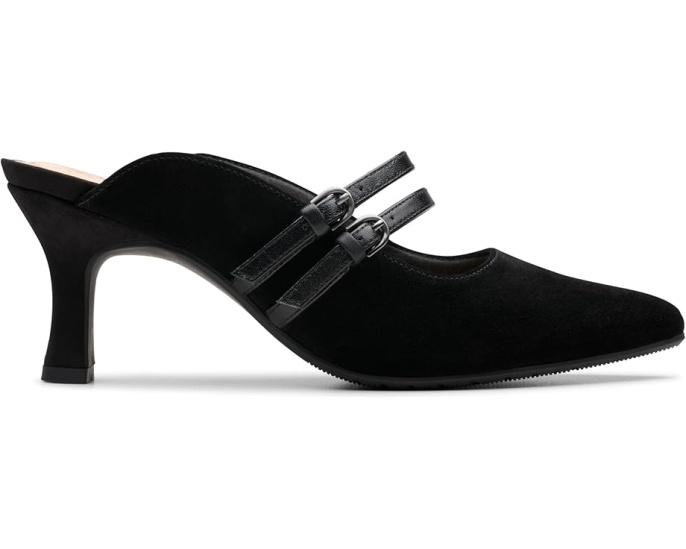 Сандалии Clarks Kataleyna Eve из замши на котячьем каблуке