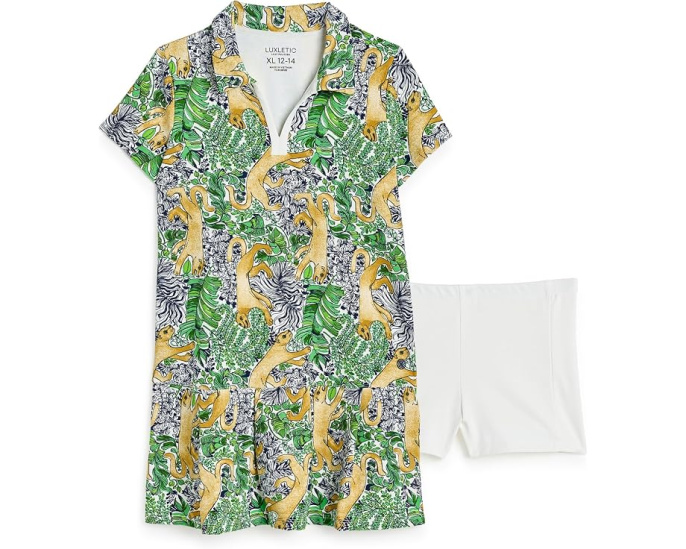 Платье Lilly Pulitzer Mini Cayo Costa с рукавами и защитой UPF 50+