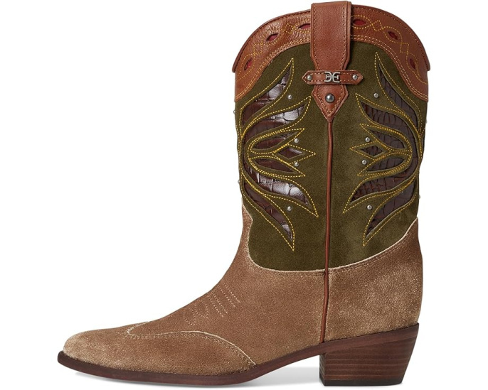 Сапоги Sam Edelman Rylin до икры с ажурными деталями и острым носком