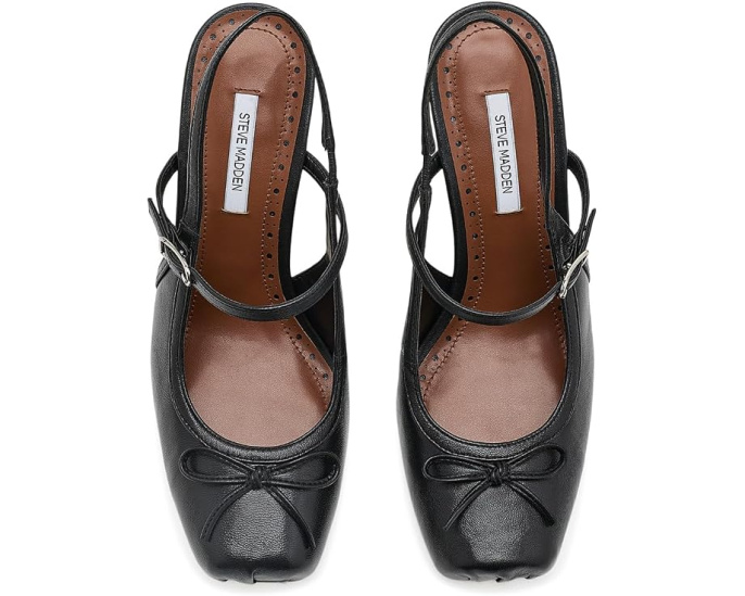 Туфли Elainie от Steve Madden на каблуке с бантом и ремешком