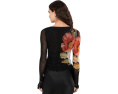 Free People топ Lilly Printed с длинным рукавом