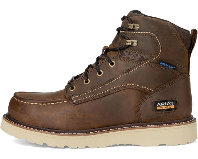 Ariat Work ботинки Rebar Wedge Moc Toe 6 дюйм водонепроницаемые