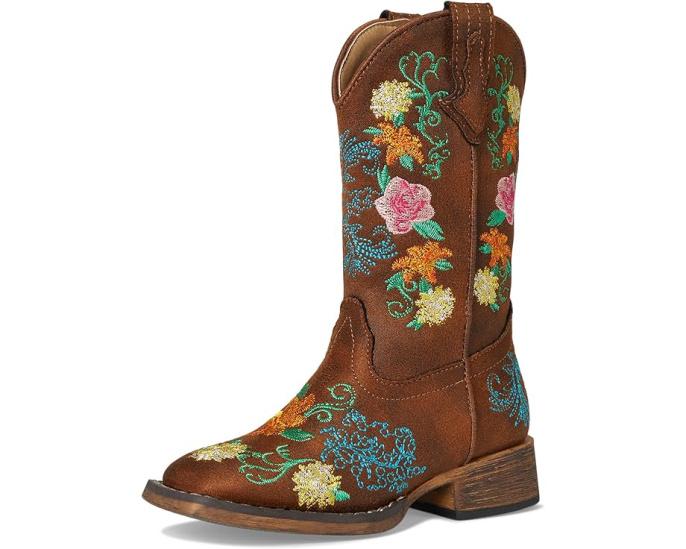 Roper Bailey Floral детские вестерн-сапоги с цветочной вышивкой