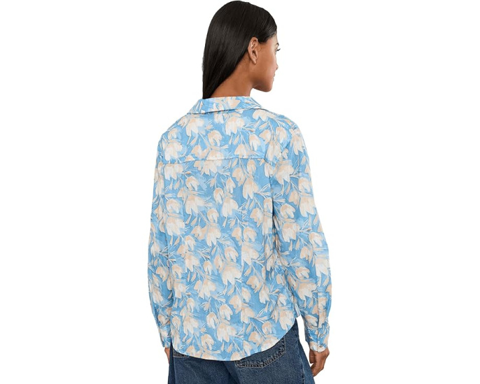 Хлопковая рубашка Shadow Floral Core Cotton от NIC+ZOE с цветочным принтом
