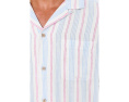Vineyard Vines рубашка Cabana из текстурированного льна Sparkler Stripe с коротким рукавом