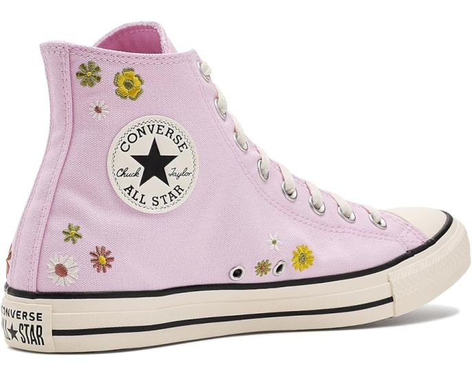 Converse Chuck Taylor All Star высокие кроссовки с вышитыми цветами