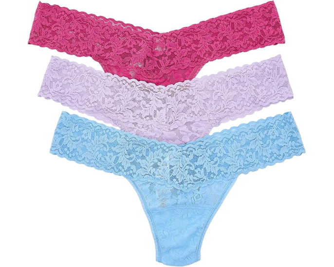 Трусы стринги Hanky Panky Signature Lace 3 штуки