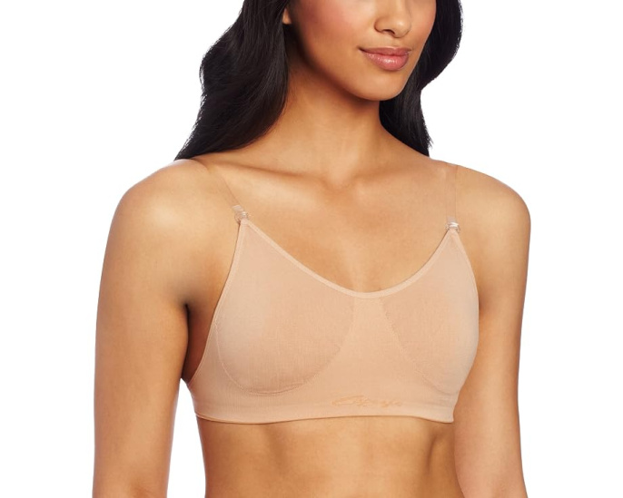 Seamless Clear Back Bra With Transition Straps