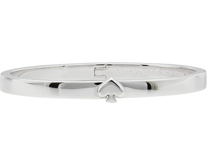 Тонкий металлический браслет Everyday Spade Kate Spade New York серебристый