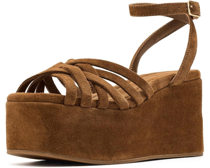 Сандалии Loeffler Randall Channing на платформе с регулируемым ремешком