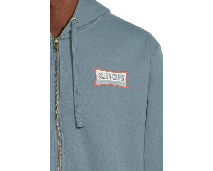 Толстовка Essential Zip Fleece Salty Crew с капюшоном и принтом