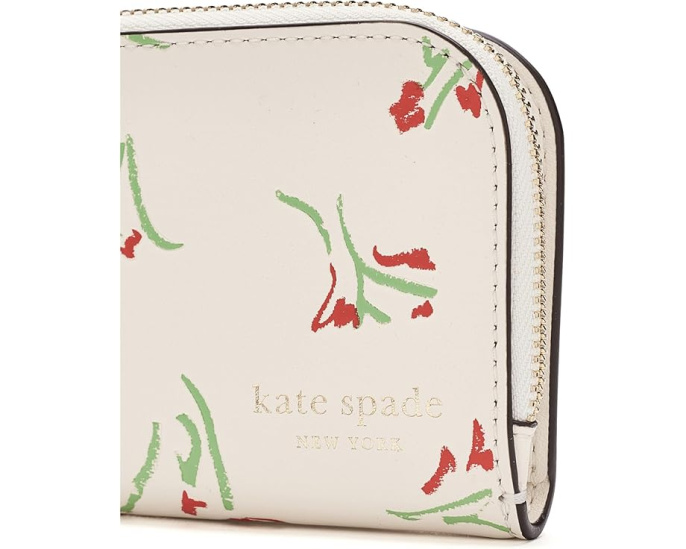 Бифолд кошелек Devin Vibrant Buds Small от Kate Spade New York с принтом цветов