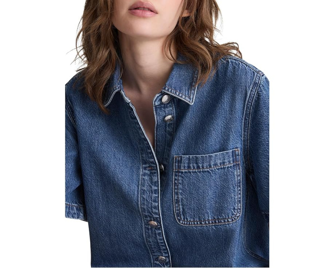 Madewell джинсовое мини-платье Airy Denim Boxy
