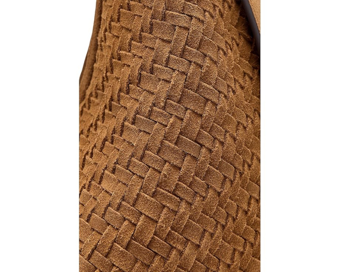 Madewell The Essential Curve Shoulder Bag сумка из замши плетеная