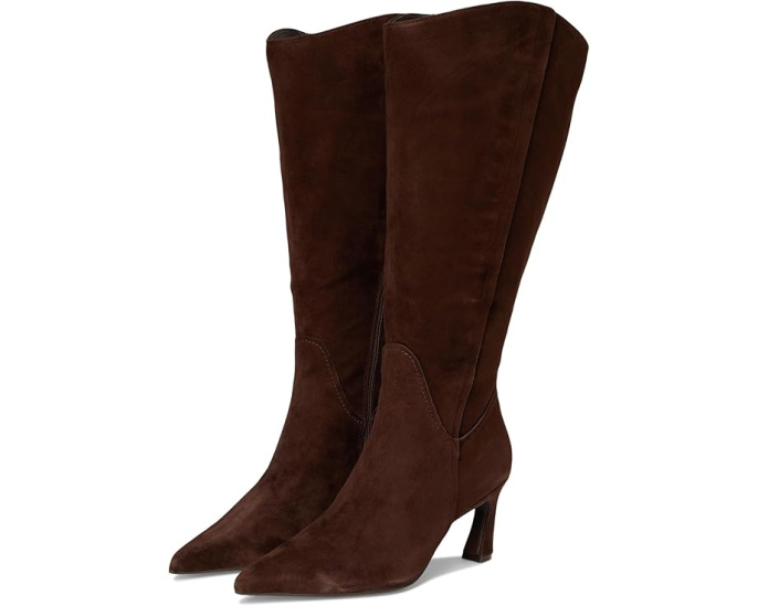 Высокие сапоги Naturalizer Emily Extra Wide Calf до колена с острым носком и шпилькой