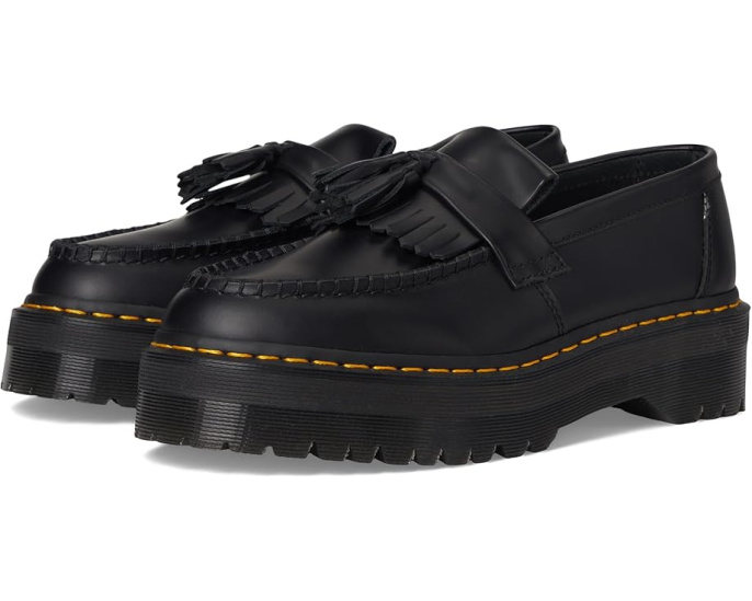 Лоферы Dr. Martens Adrian Quad на платформе из кожи