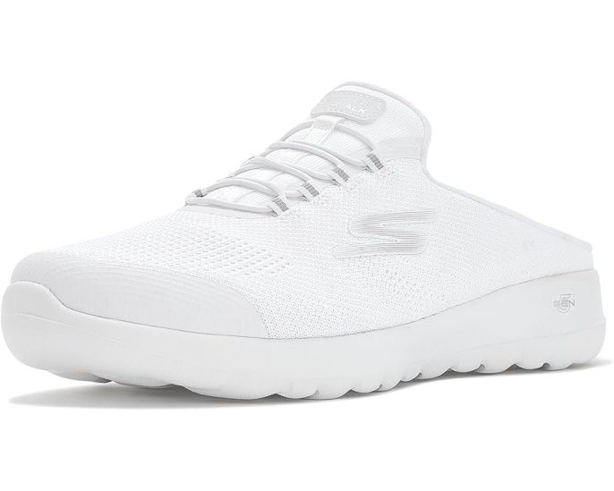 Кроссовки SKECHERS Performance Go Walk Joy Janay в бело-серебристом цвете