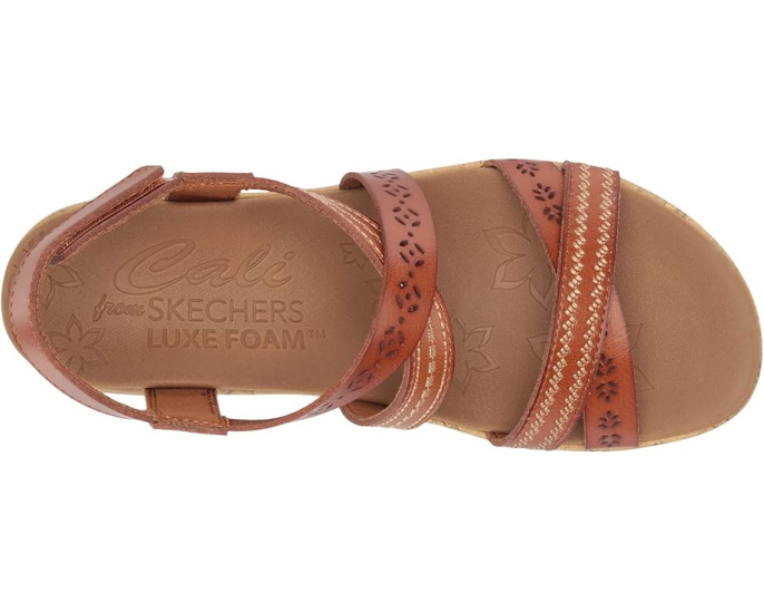 Женские босоножки Skechers Beverlee Delicate Glow на танкетке