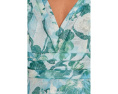 Платье миди Floral Jacquard от Adrianna Papell с V-образным вырезом