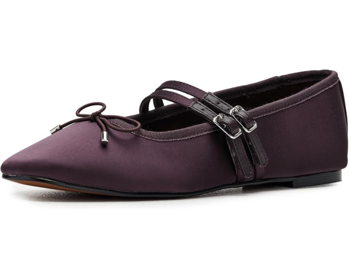 Туфли Greta Bow Double Strap с бантом из атласа Madewell