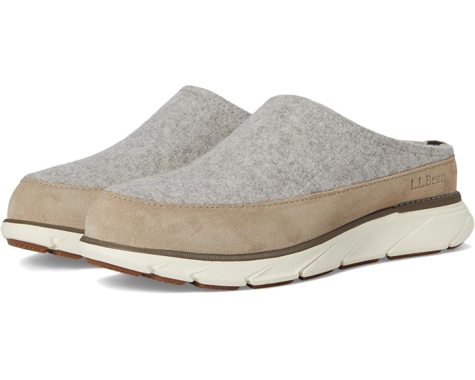 L.L.Bean Домашние сабо Downeast Clog Wool из войлока с подошвой VertoGrip