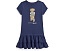 Платье детское ярусное Polo Ralph Lauren из хлопка с мишкой