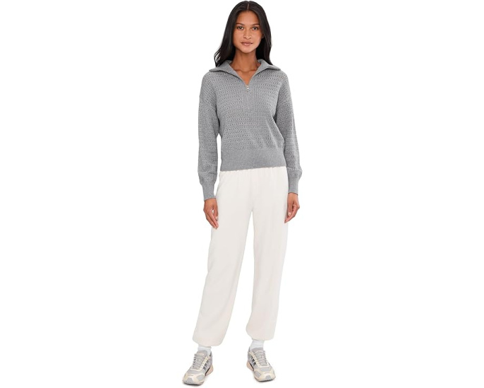 Вязаный полузастегнутый свитер Varley Darla 1/2 Zip Knit